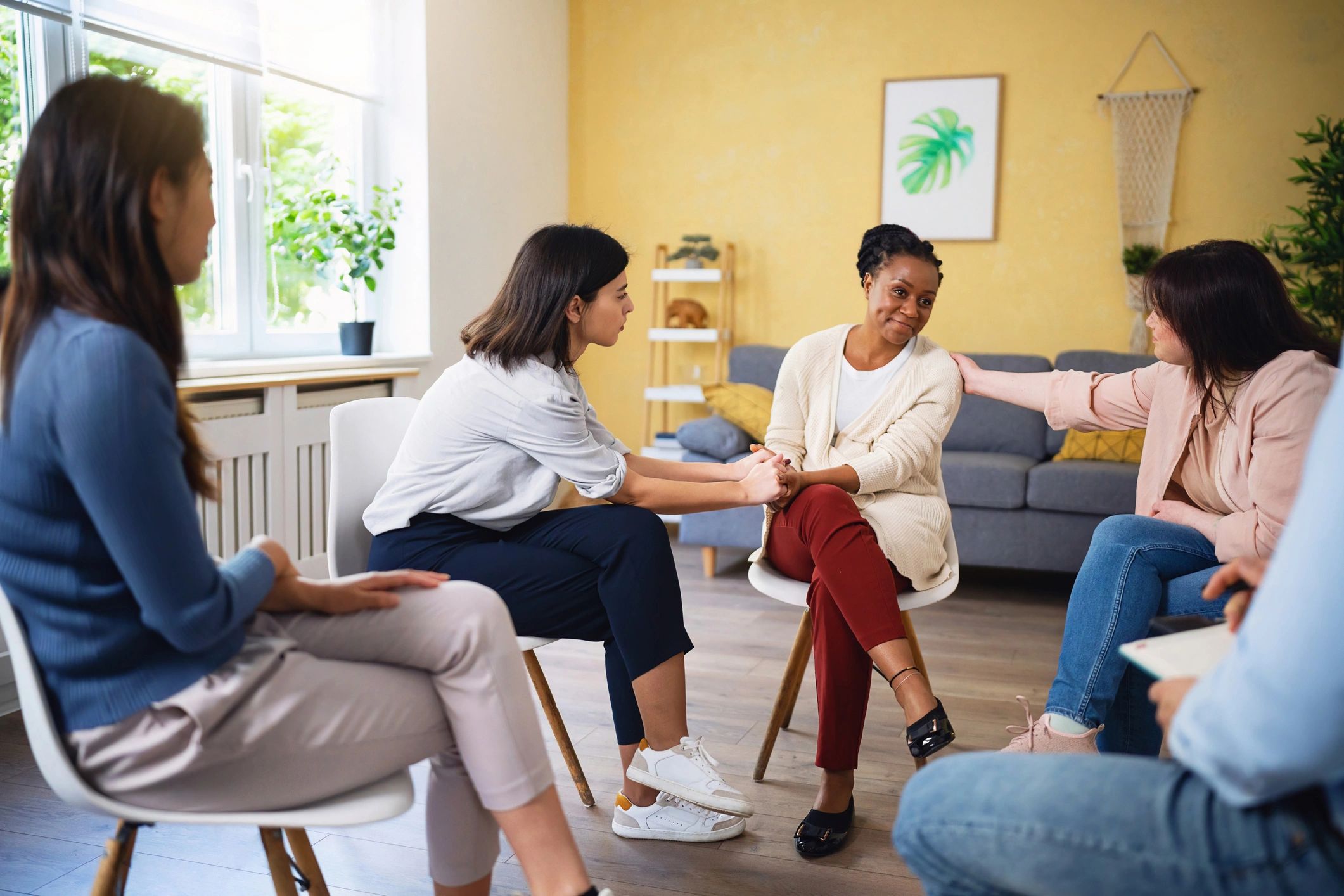 "group counseling session at skyway house in chico, ca."