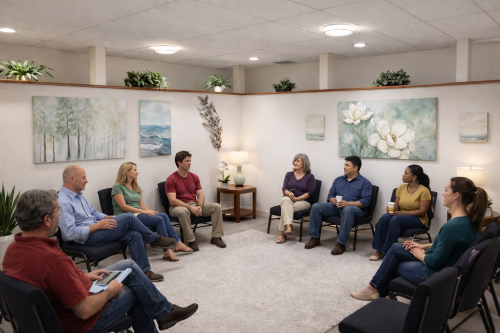 "outpatient group session"